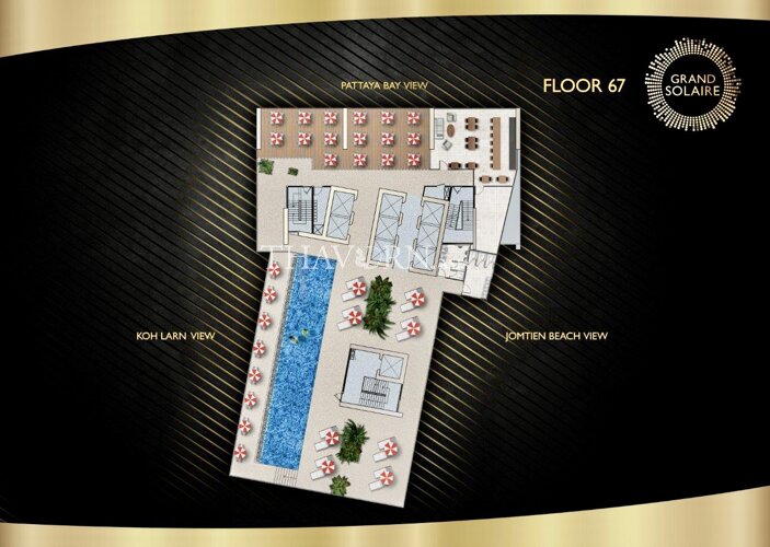 Floor plans Grand Solaire Pattaya 公寓 17