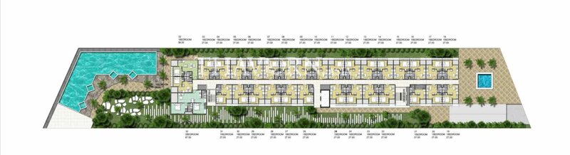 Floor plans Arcadia Center Suites Pattaya 0