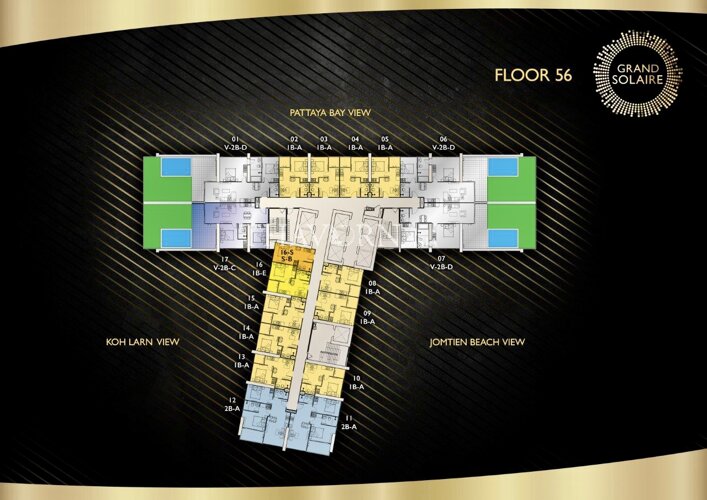 Floor plans Grand Solaire Pattaya 公寓 11