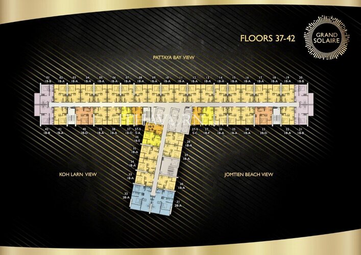 Floor plans Grand Solaire Pattaya 5