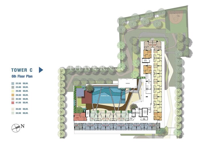 Floor plans Lumpini Ville Naklua - Wongamat 公寓 10