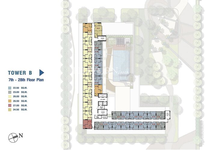 Floor plans Lumpini Ville Naklua - Wongamat 公寓 9