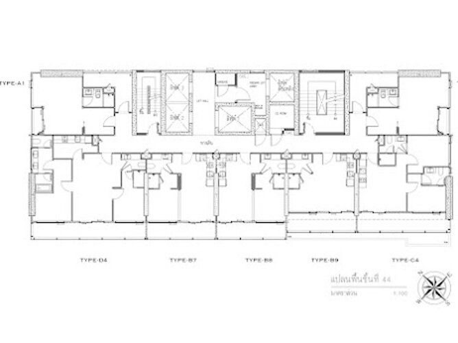 Floor plans Arom Jomtien 公寓 14