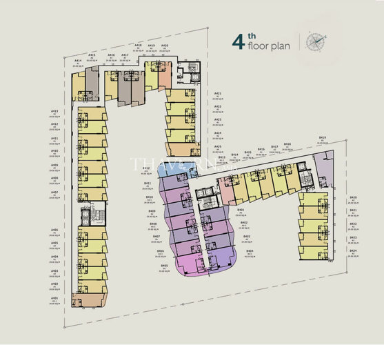 Floor plans Ramada Mira North Pattaya 公寓 3