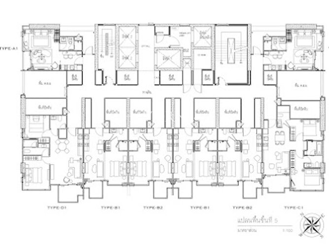 Floor plans Arom Jomtien 公寓 3