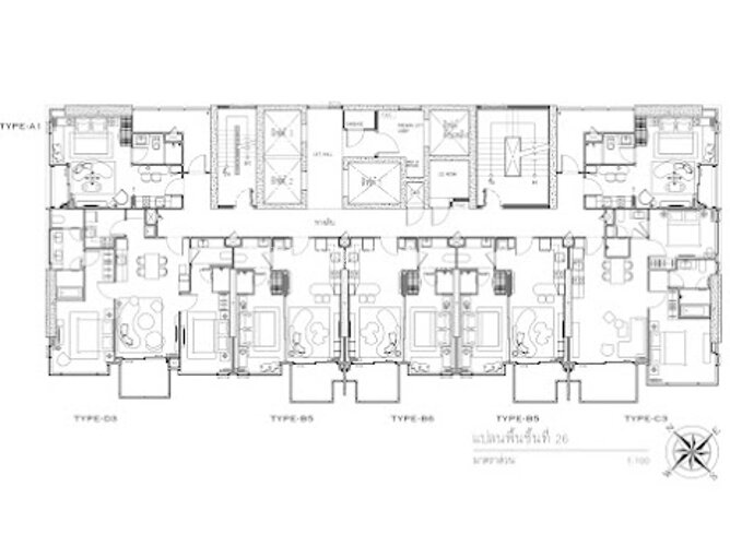 Floor plans Arom Jomtien 公寓 11