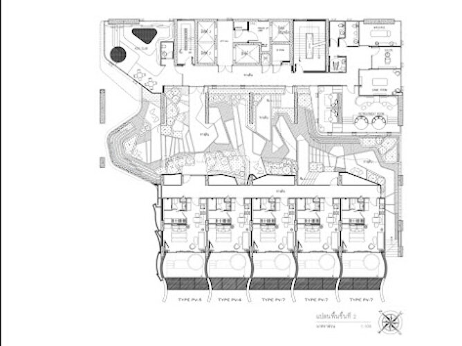Floor plans Arom Jomtien 公寓 0