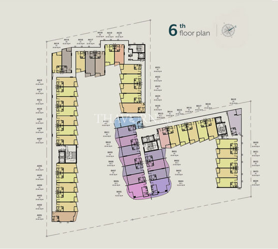 Floor plans Ramada Mira North Pattaya 公寓 5