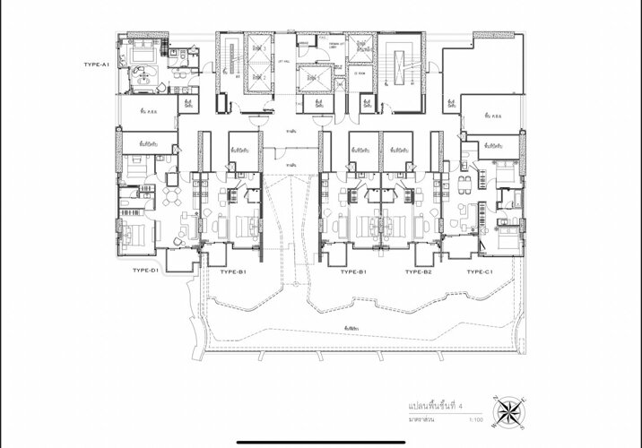 Floor plans Arom Jomtien 公寓 2