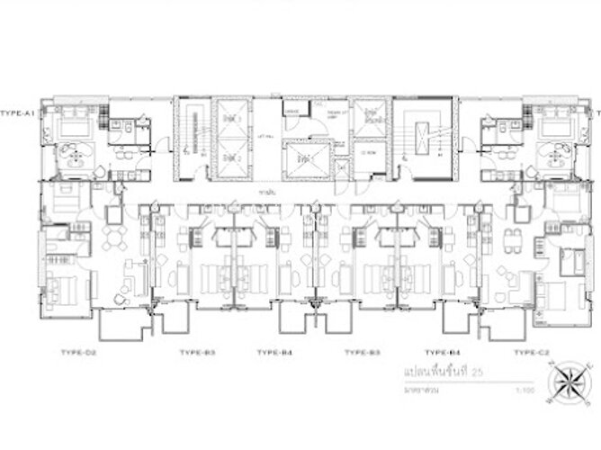 Floor plans Arom Jomtien 公寓 6