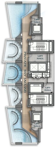 Floor plans Arom Wongamat 公寓 1