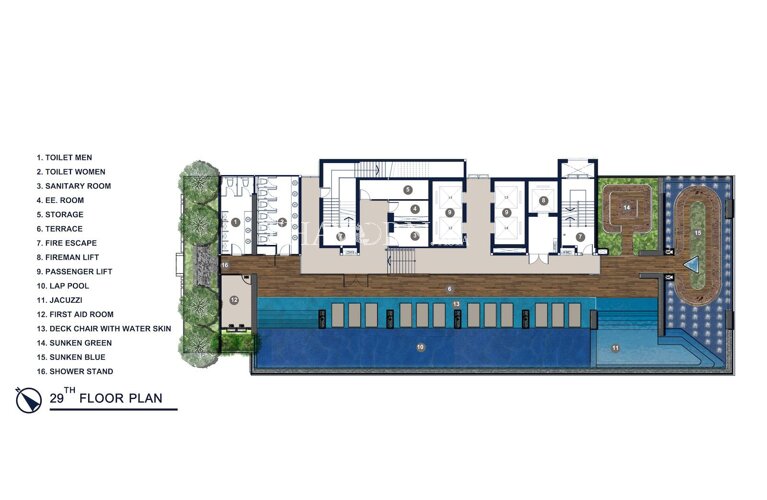 Floor plans The Panora Pattaya 公寓 4