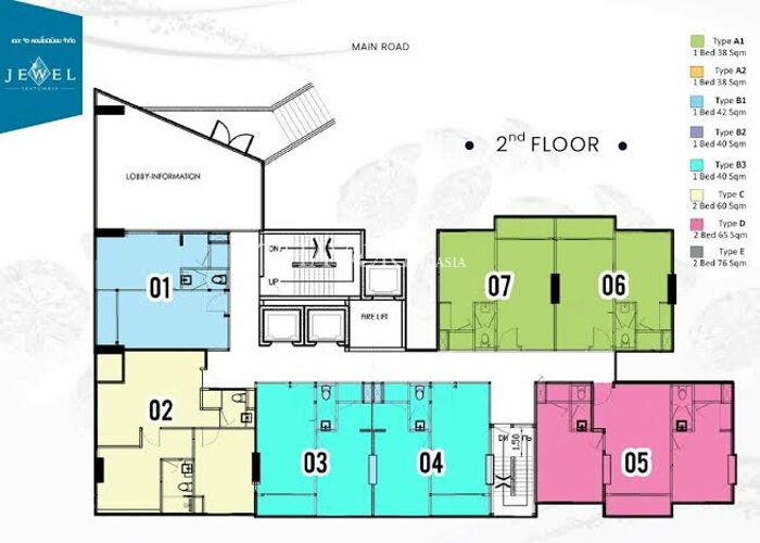 Floor plans The Jewel Pratumnak 公寓 0