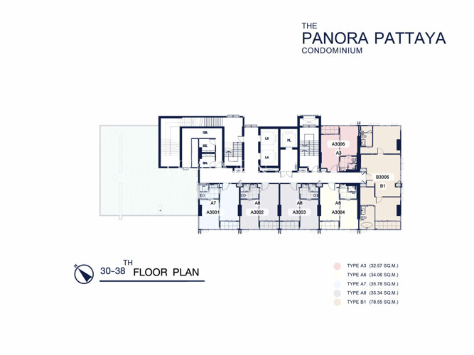 Floor plans The Panora Pattaya 公寓 5
