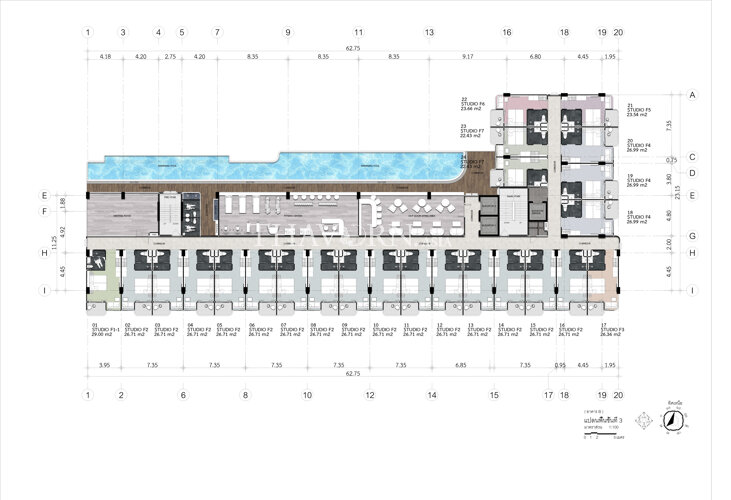 Floor plans Albar Peninsula 公寓 2