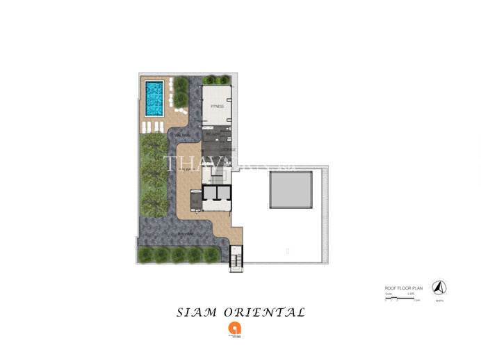 Floor plans Siam Oriental Dream 公寓 5