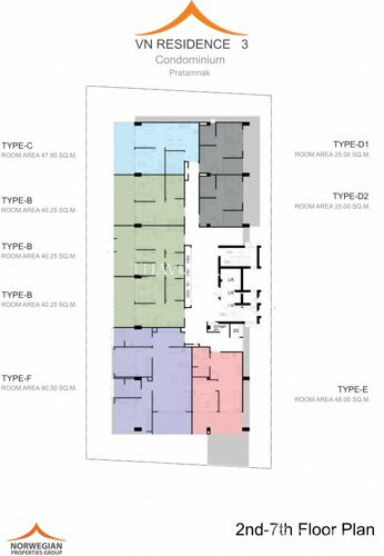 Планы этажей ЖК VN Residence 3 2