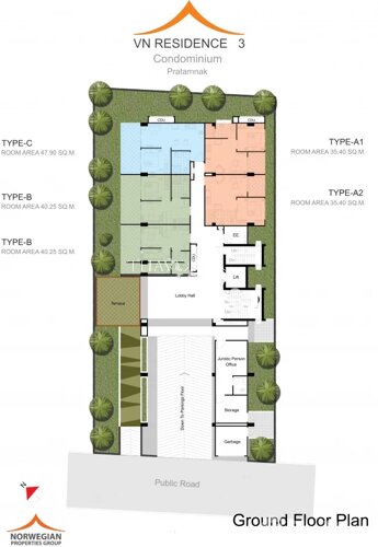 Floor plans VN Residence 3 公寓 0