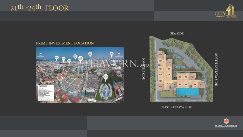 Планы этажей ЖК City Garden Tower 9