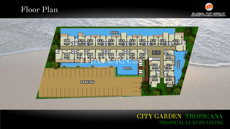 Планы этажей ЖК City Garden Tropicana 4