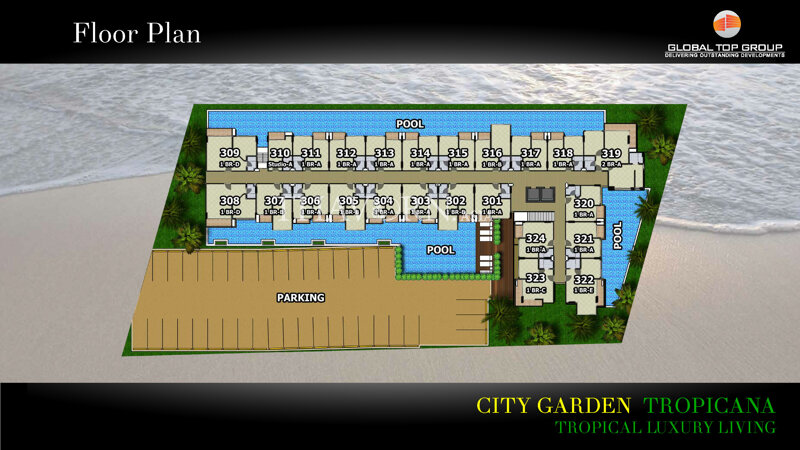 Floor plans City Garden Tropicana 2