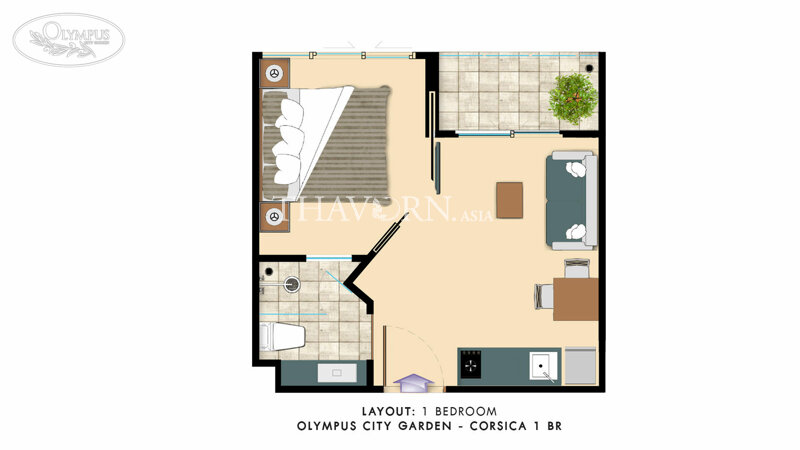 户型图 #2 City Garden Olympus 公寓