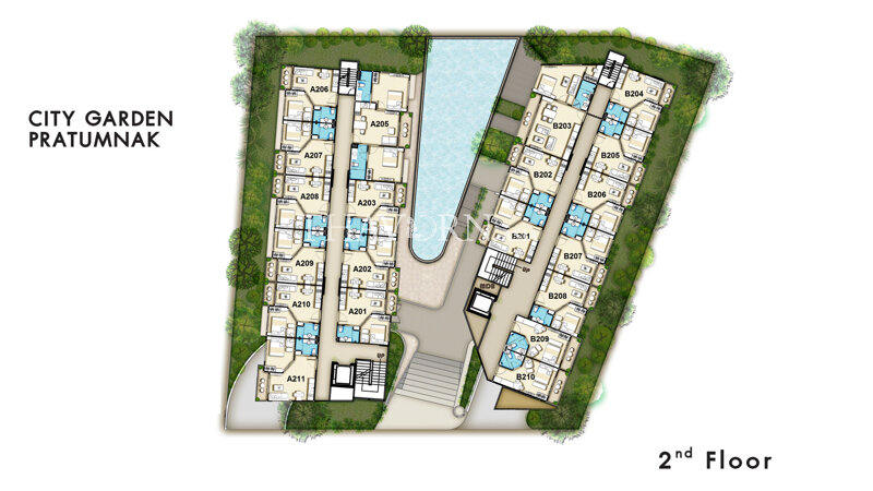 Планы этажей ЖК City Garden Pratumnak 0