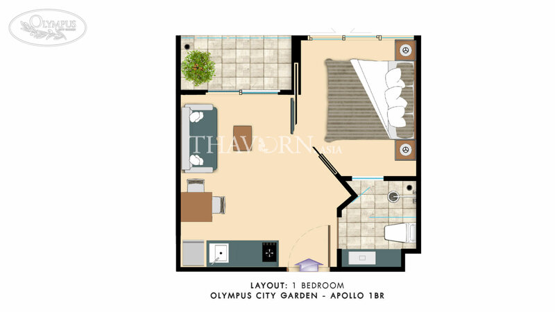户型图 #3 City Garden Olympus 公寓