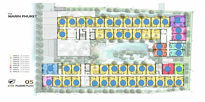Floor plans The Marin 公寓 0