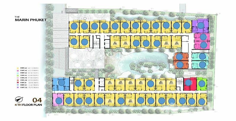 Floor plans The Marin 公寓 1