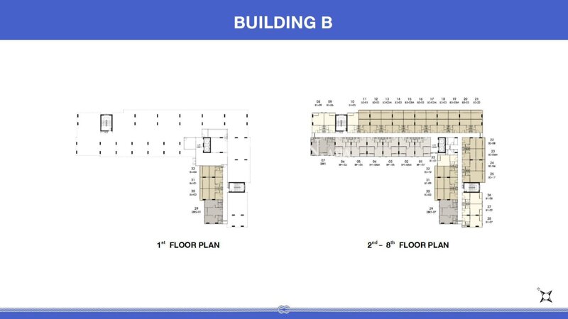 Floor plans The Origin Kathu-Patong 公寓 1