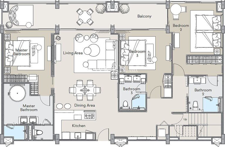 户型图 #5 Angsana Oceanview Residences 公寓
