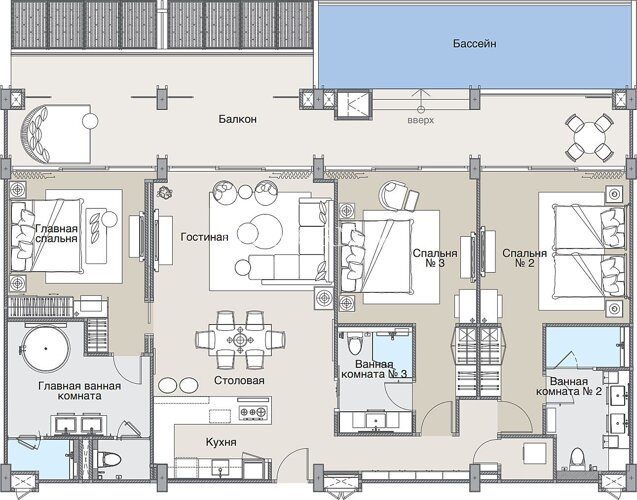 户型图 #4 Angsana Oceanview Residences 公寓