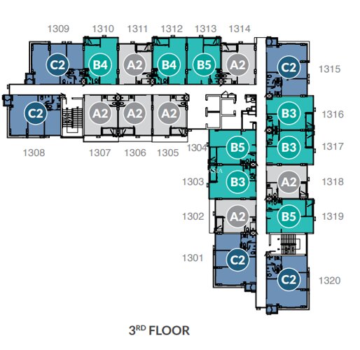 Floor plans Laguna Lakeside 公寓 2