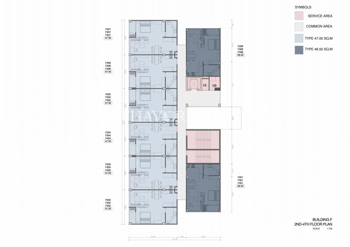 Планы этажей ЖК Hennessy Residence 11