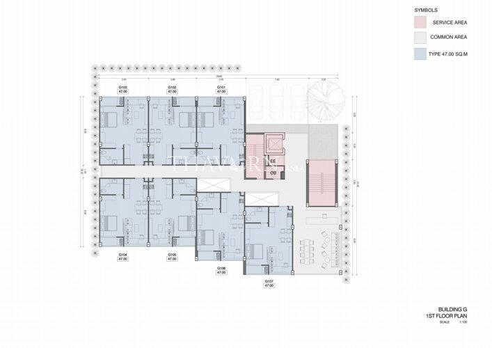 Floor plans Hennessy Residence 公寓 12