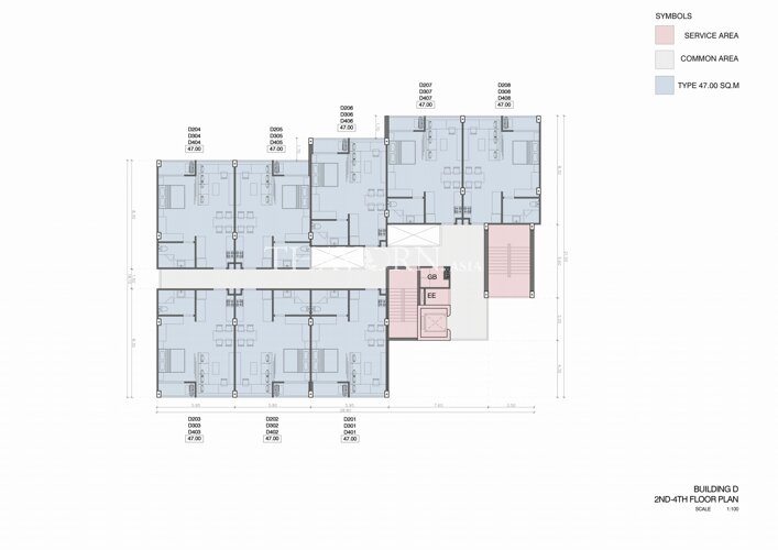 Планы этажей ЖК Hennessy Residence 7