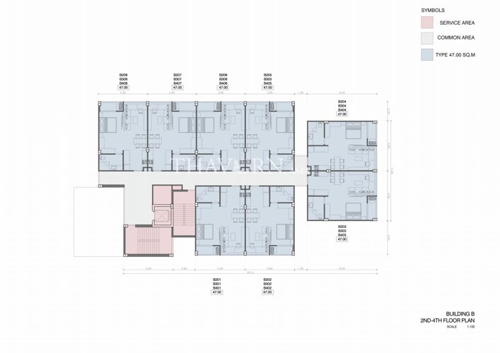Планы этажей ЖК Hennessy Residence 3