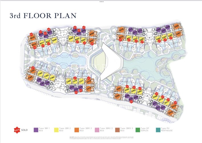 Планы этажей ЖК Hythe Condominium 2