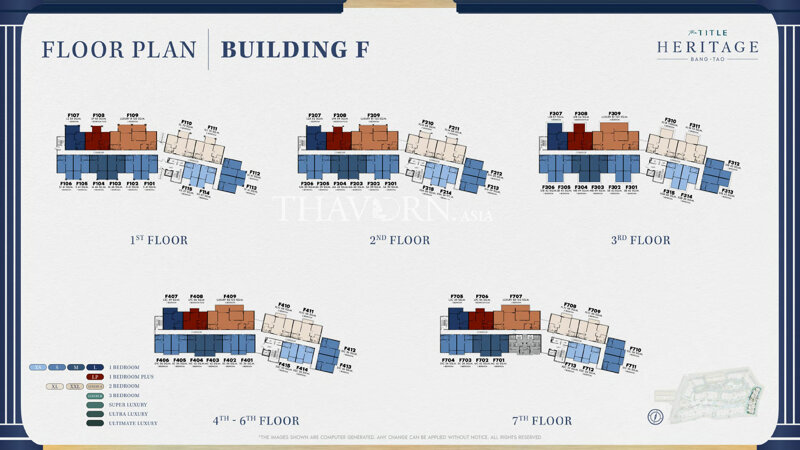 Floor plans The Title Heritage Bang Tao 4