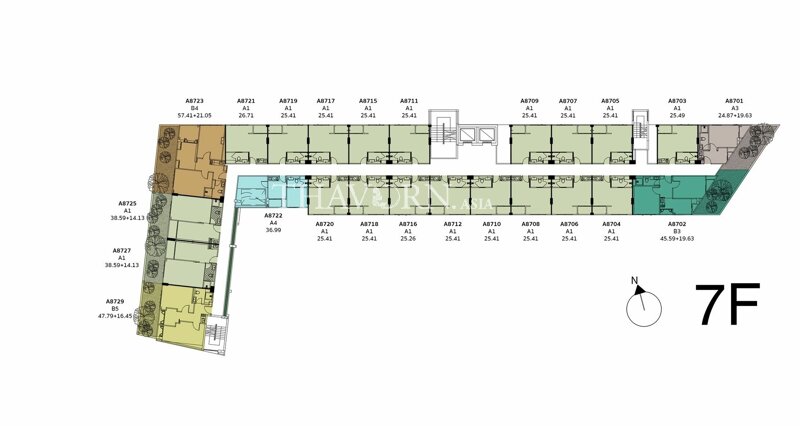 Floor plans D-Eco Wellness Center 公寓 2