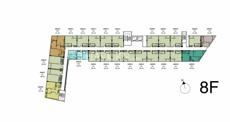 Floor plans D-Eco Wellness Center 公寓 3