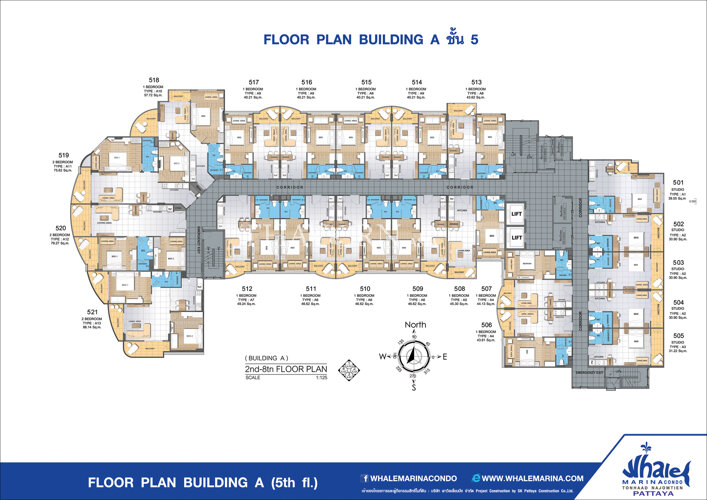 Floor plans Whale Marina Condo 公寓 4