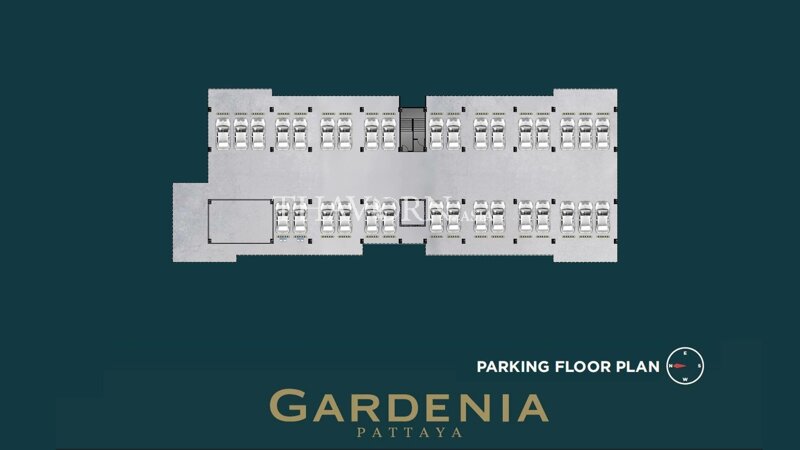 Floor plans Gardenia Pattaya 公寓 7