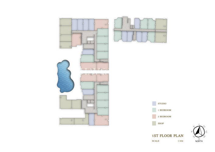 Floor plans Siam Oriental Oasis 公寓 5