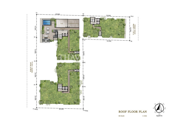 Floor plans Siam Oriental Oasis 公寓 4
