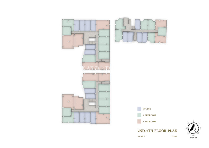 Floor plans Siam Oriental Oasis 公寓 6