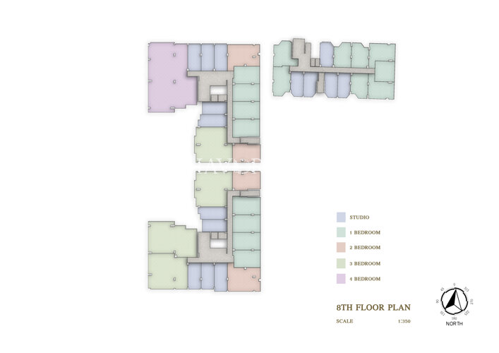 Floor plans Siam Oriental Oasis 公寓 7