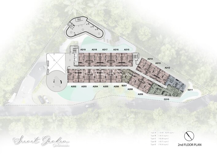 Floor plans The Secret Garden Condominium 1