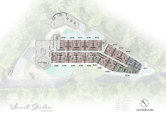 Floor plans The Secret Garden Condominium 0